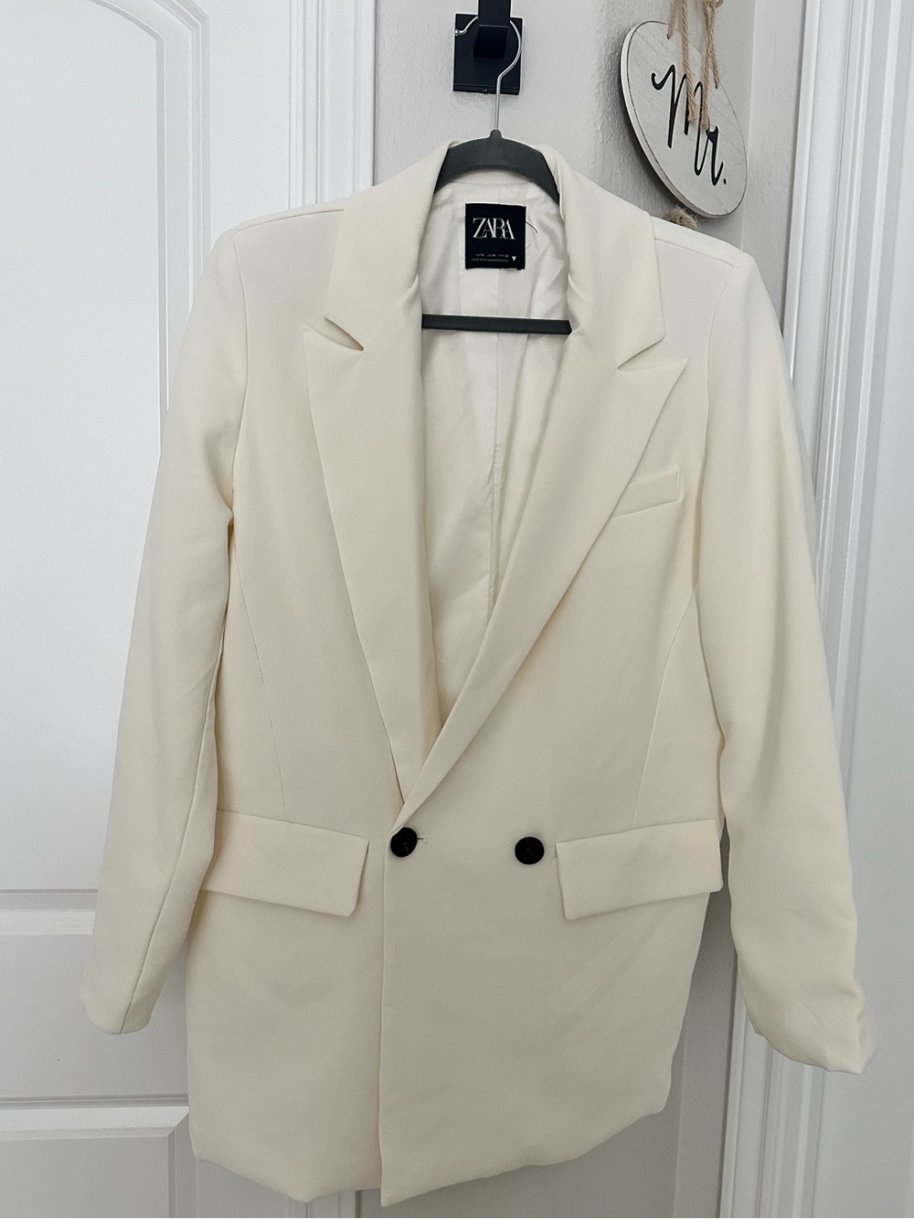 Zara Double Breasted Oversized Blazer‎